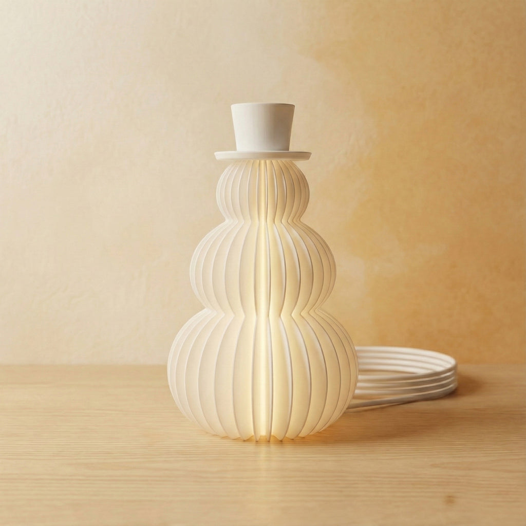 Lampara Muñeco de Nieve