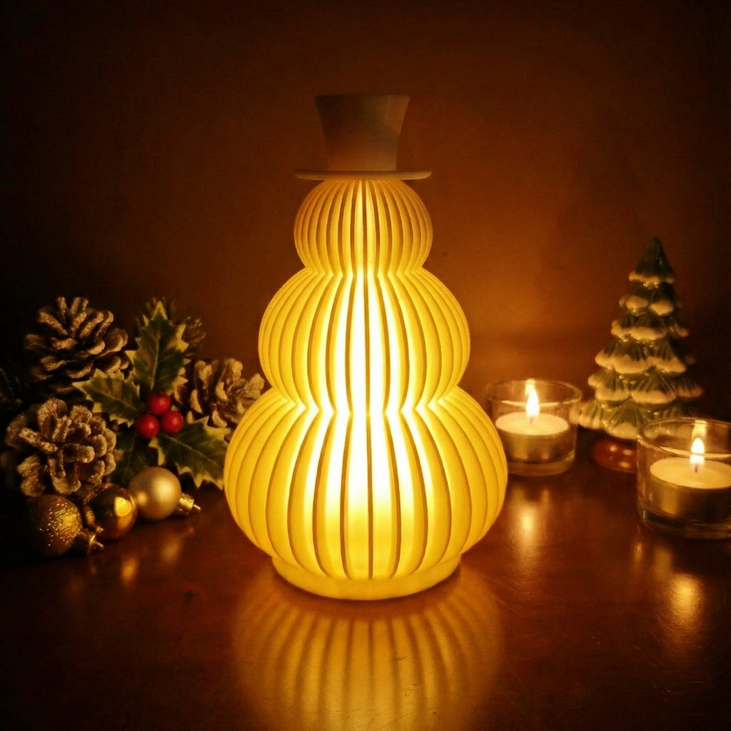 Lampara Muñeco de Nieve