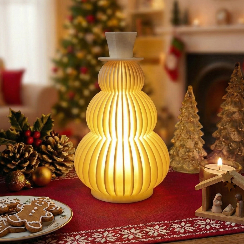 Lampara Muñeco de Nieve