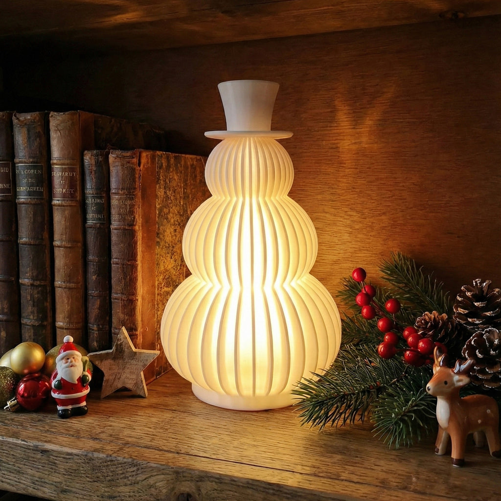 Lampara Muñeco de Nieve